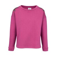 Sweatshirt m. Strasssteinen, pink
