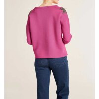Sweatshirt m. Strasssteinen, pink
