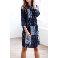 Print dress, multicolour