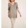 Blouse with lace, taupe