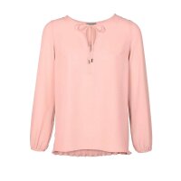 Designer-Bluse m. Plissee, rosé