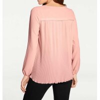 Blouse with pleats, rosé