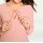 Blouse with pleats, rosé