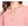 Blouse with pleats, rosé