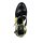 Fesselriemchen-Pumps, schwarz-gelb