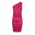 One shoulder dress, pink
