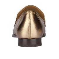 Leather slippers, gold coloured