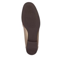 Leather slippers, gold coloured