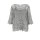 Designer-Spitzenbluse + Top, grau