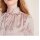 Satin blouse, rosé-multicolour