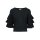 Sweter z falbanami, czarny
