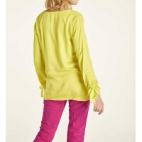 Bluse m. Raffungen, gelb
