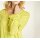 Bluse m. Raffungen, gelb