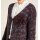 Strickjacke m. Brosche, bunt