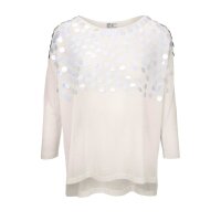 Designer-Feinstrickpullover+Top, ecru