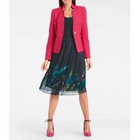 Designer-Plisseerock, schwarz-bunt