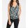 Designer-Blusenshirt, schwarz-bunt