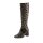 Rindnappaleder-Stiefel, schwarz-beige