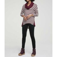 Shirt, top and scarf, wine red - offwhite