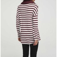 Shirt, top and scarf, wine red - offwhite
