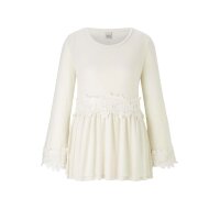 Shirt with lace, offwhite