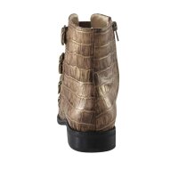 Lederstiefelette, taupe