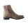 Lederstiefelette, taupe