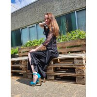 Lace shirt, black