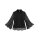 Designer-Spitzenshirt, schwarz