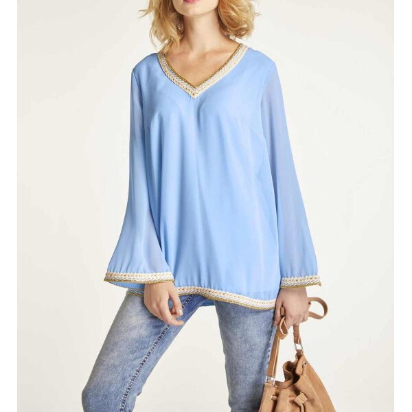 Bluse, hellblau