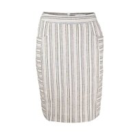 Skirt with linen, ecru-multicolour