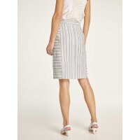Skirt with linen, ecru-multicolour