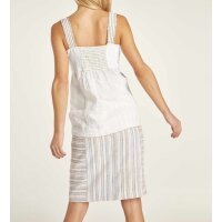 Skirt with linen, ecru-multicolour