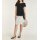 Skirt with linen, ecru-multicolour
