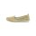 Leather slipper, yellow metallic