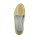 Leather slipper, yellow metallic