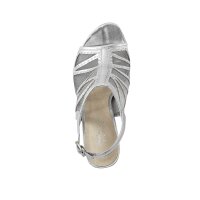 Sandalette, silberfarben