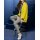 Rough knit cardigan, lemon yellow
