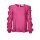 Ruffle blouse with lace, cyclam