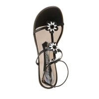 Leather sandal, black
