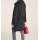Wool fleece coat, grey-black