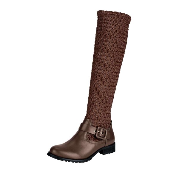 Leather boots, brown
