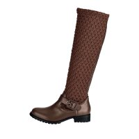 Marken-Stretchstiefel, braun