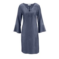Jeanskleid m. Schnürung, blau-denim