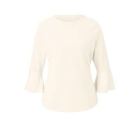 Designer-Sweatshirt m. Bindebändern, champagner