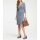 Druckkleid, blau-offwhite