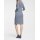 Druckkleid, blau-offwhite