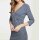 Druckkleid, blau-offwhite