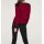 Strickjacke m. Pailletten, rot-schwarz