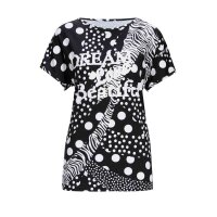 Print shirt, black-white
